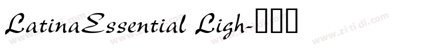 LatinaEssential Ligh字体转换